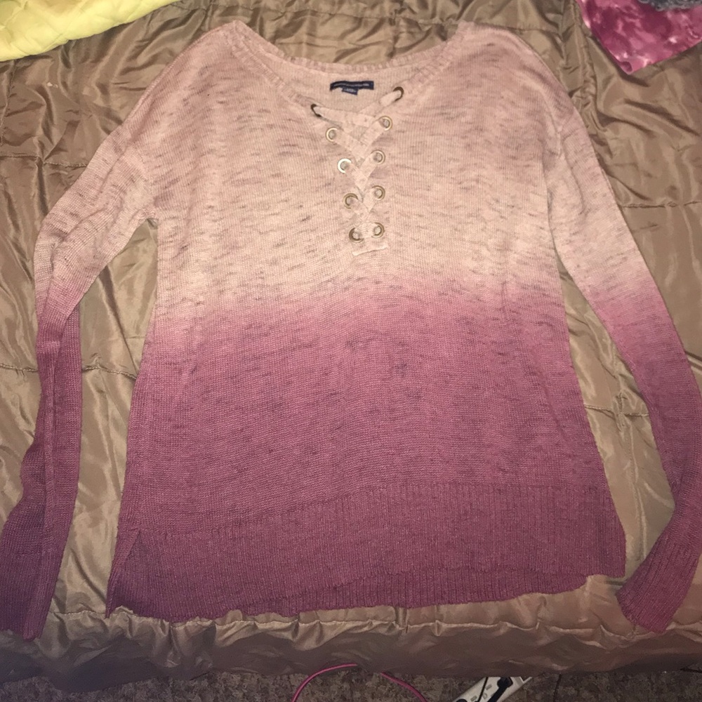ombre american eagle sweater